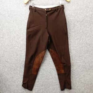 Vintage Equestrian Riding Breeches Womens XS Brown HARRY HALL Performance 25x24